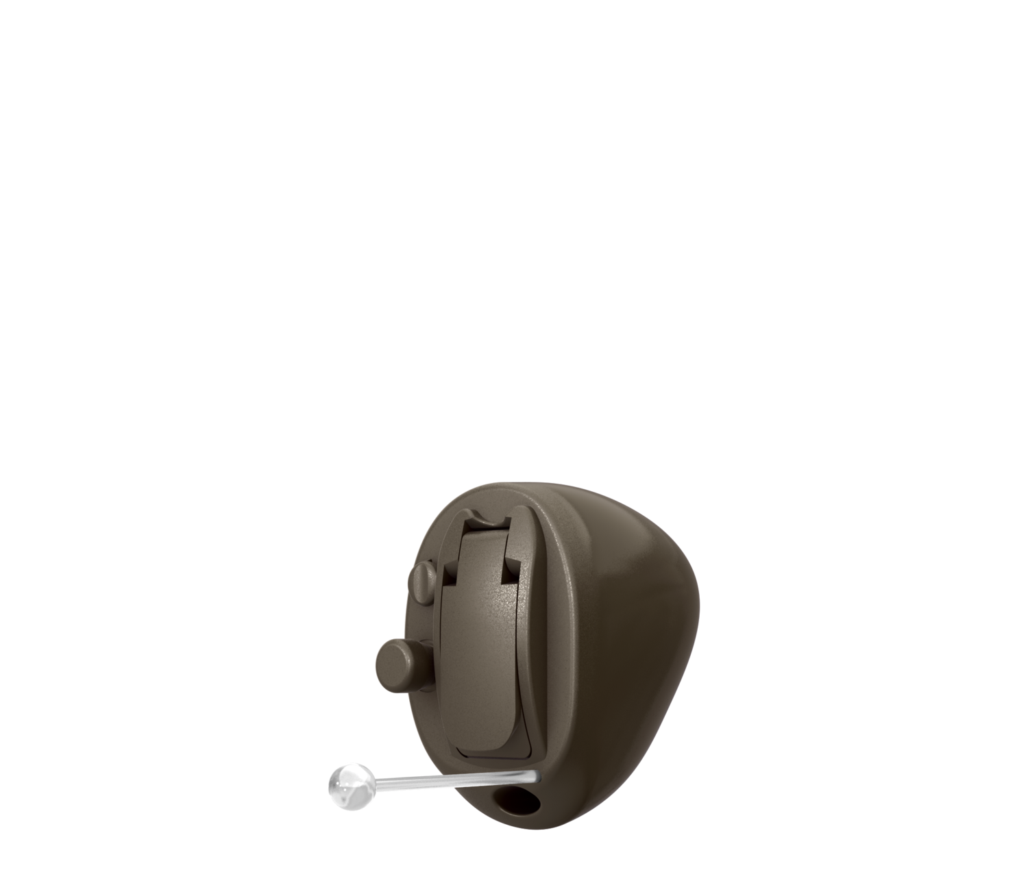 Oticon_Siya_CIC_R_C004DarkBrown_Bat10_PB_Angled_500pctSize_TIF